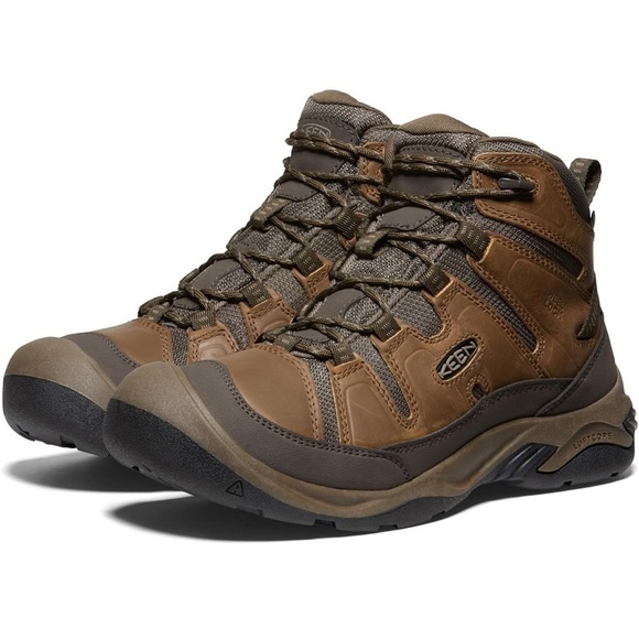 Keen Men\'s Circadia Mid Waterproof Hiking Boot Bison Brindle Size 14 Wide main image 5